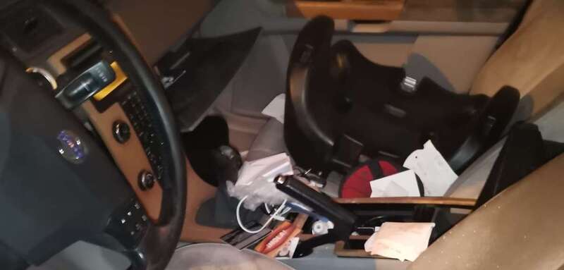 Estado en que se encontró su vehículo uno de los propietarios afectados/TA.